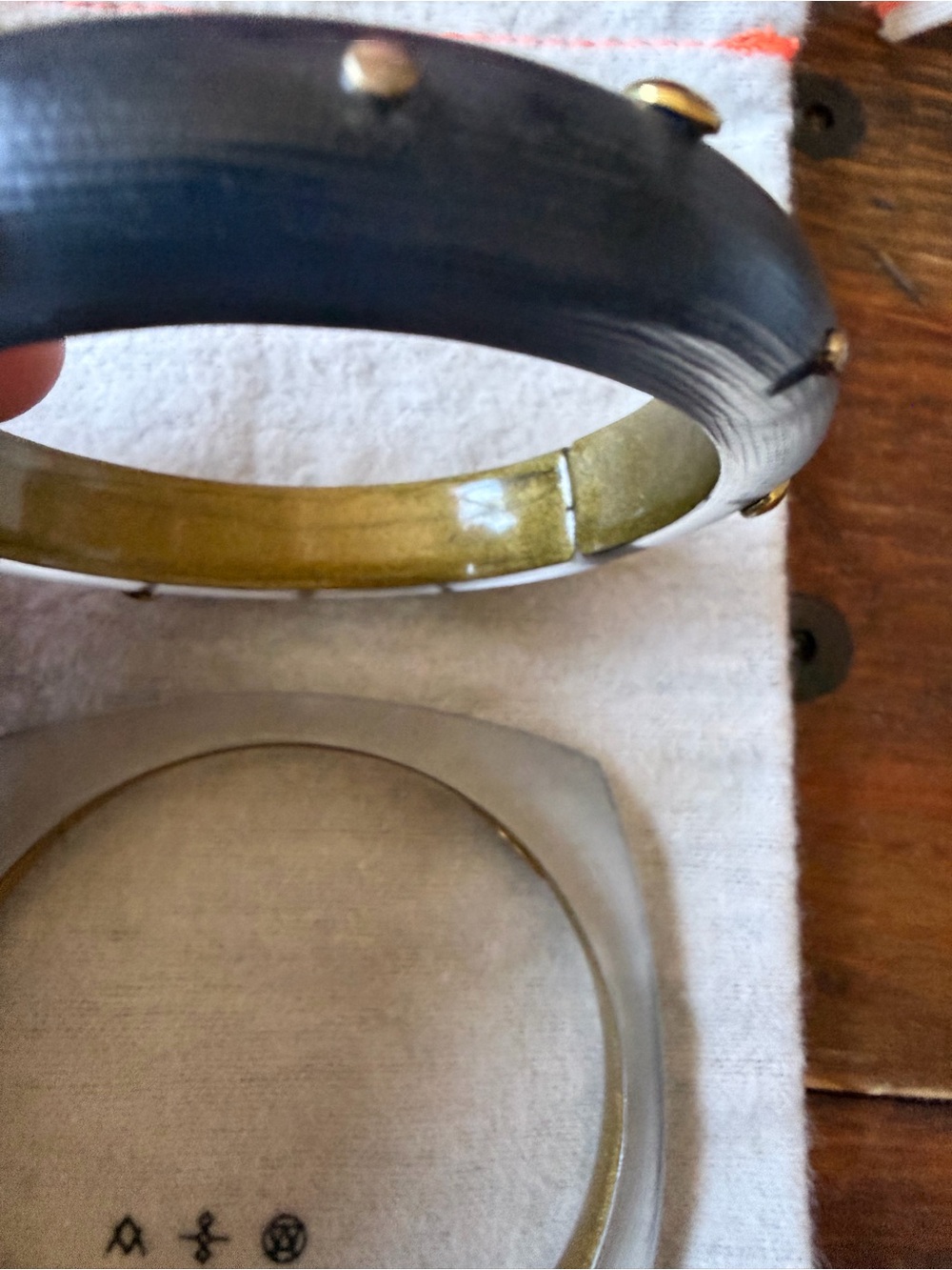 NWOT (2) Alexis Bittar Smoky Grey Bangles - Picture 7 of 9